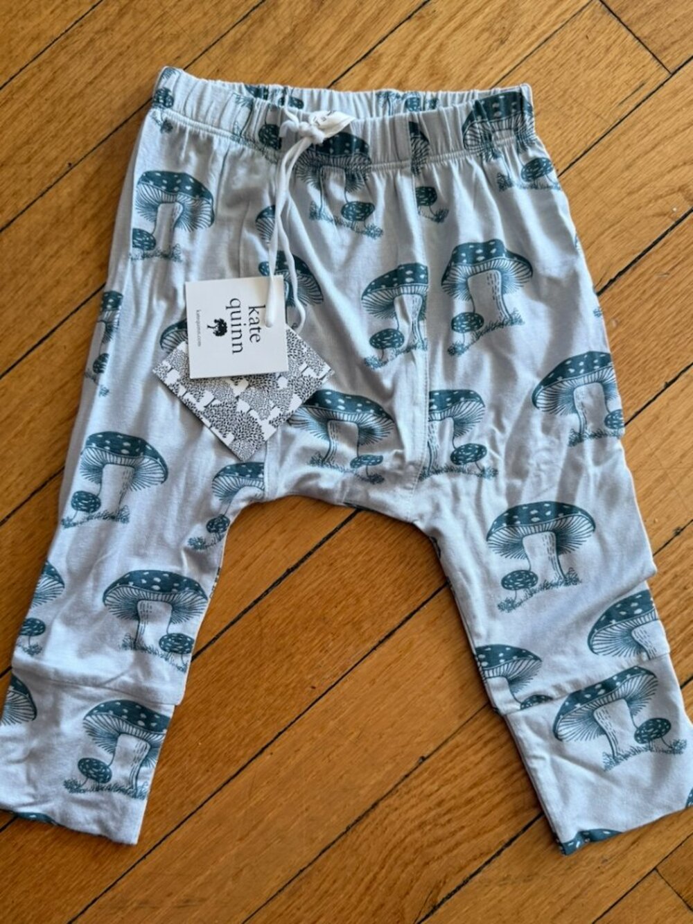 Kate Quinn Classic Panda Pant NWT, dark teal toadstool sz 12-18m